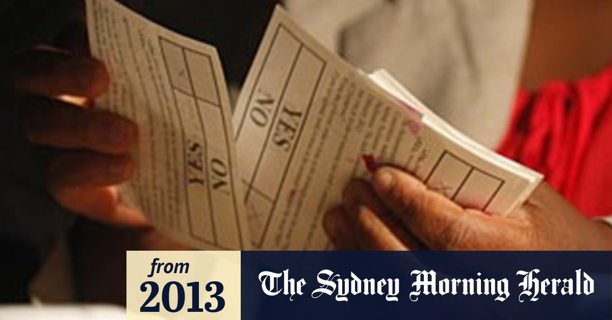 Zimbabwe Votes On New Constitution